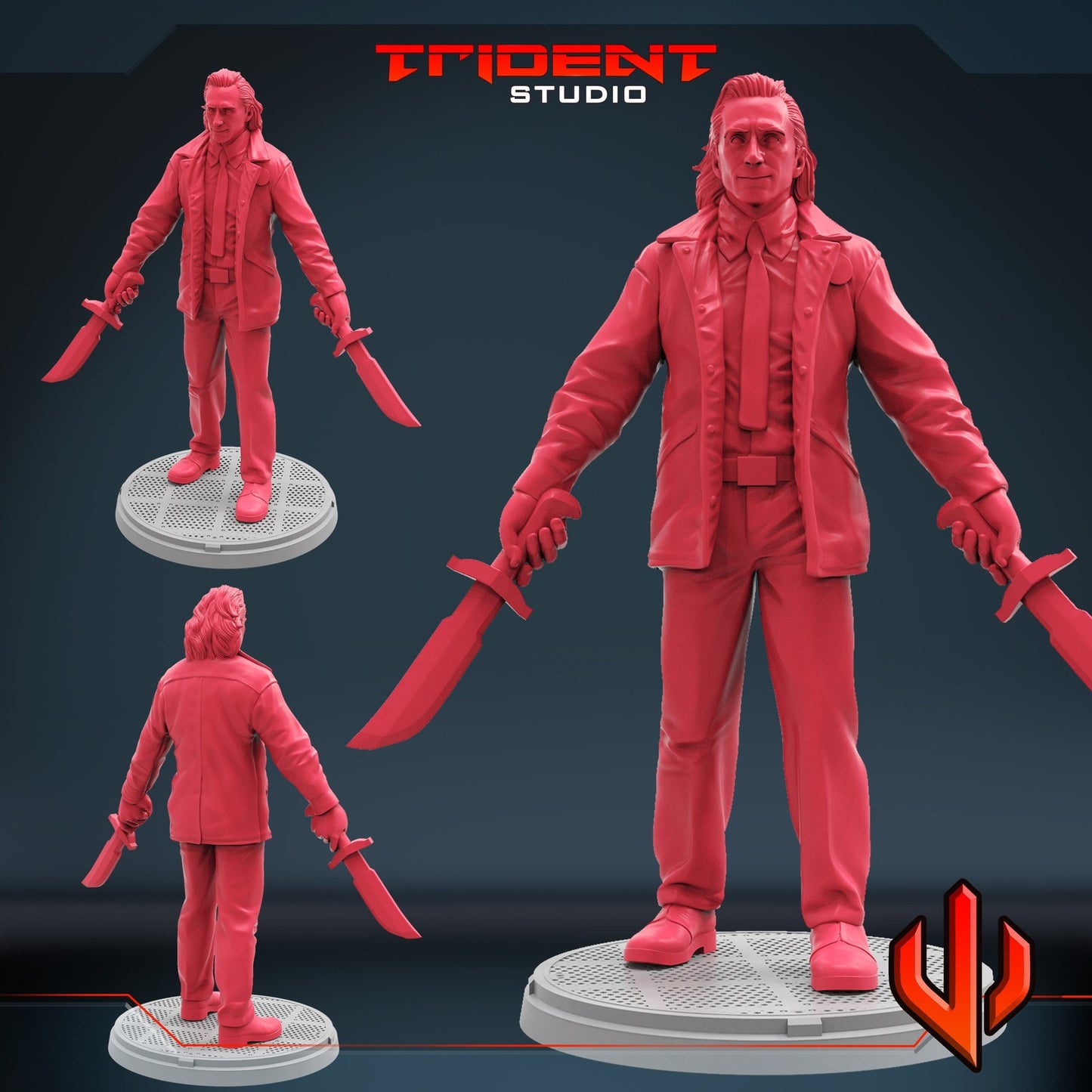 Suited Trickster - Loki 40mm  Miniature | Crisis Protocol Proxy | Trident