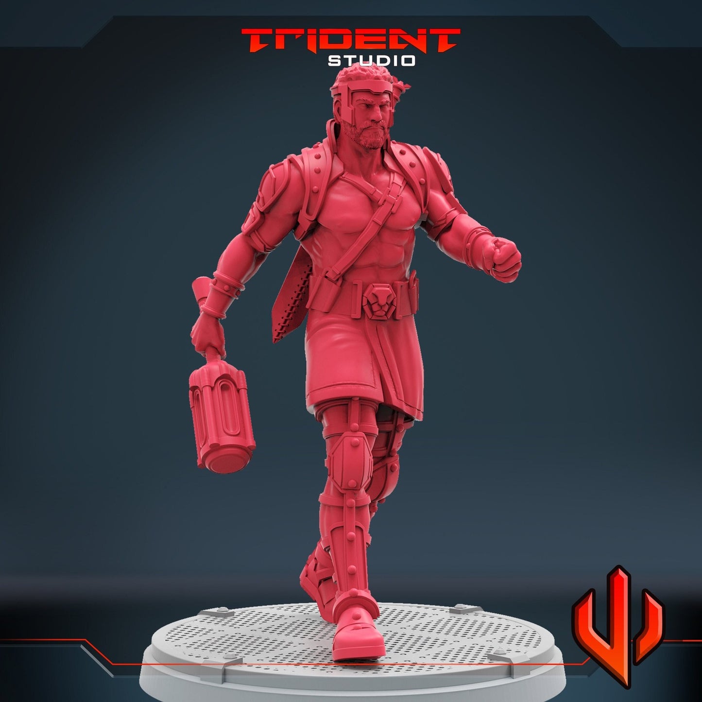 Half God Hero A Hercules - 40mm  Miniature | Crisis Protocol Proxy | Trident