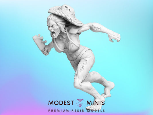 Zombie Beach Runner  28mm - 100mm Scale Resin Mini | Zombicide | Walking Dead | Sunset Vaultz