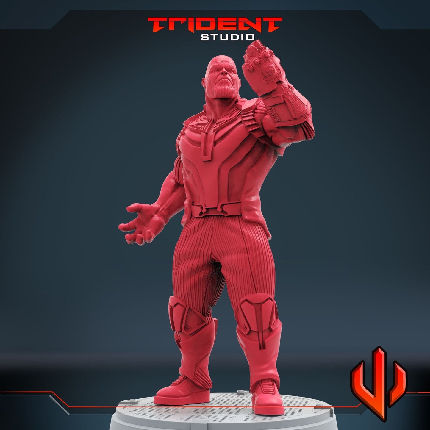 Gauntlet God C Thanos - 40mm  Miniature | Crisis Protocol Proxy | Trident