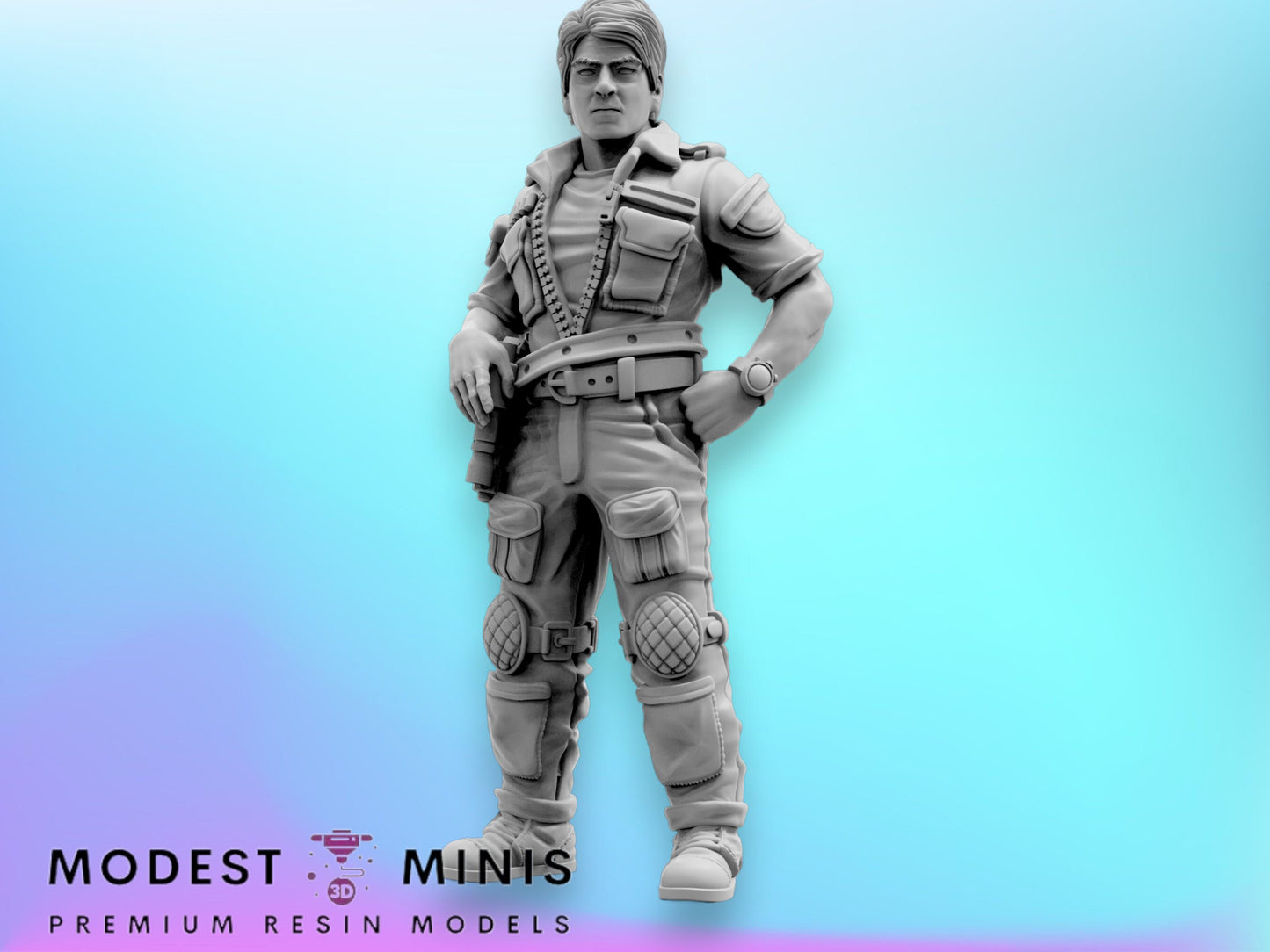 Space Crew Executive Officer - 32mm Scale Alien Miniature | RPG | Sci fi | Cyberpunk | Role Playing | DnD | Papsikel