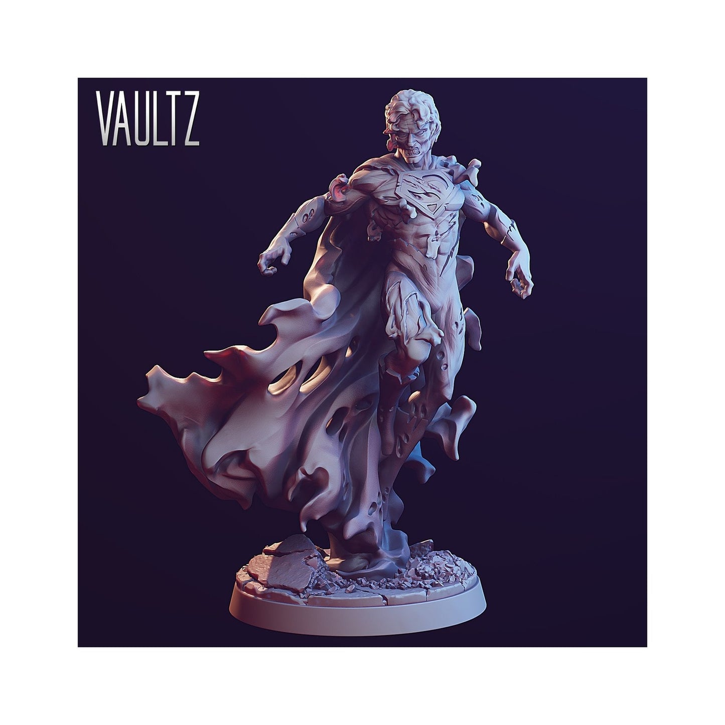 Zombie Supes | 28mm - 100mm Scale Resin Mini | Marvel Zombicide | Vaultz