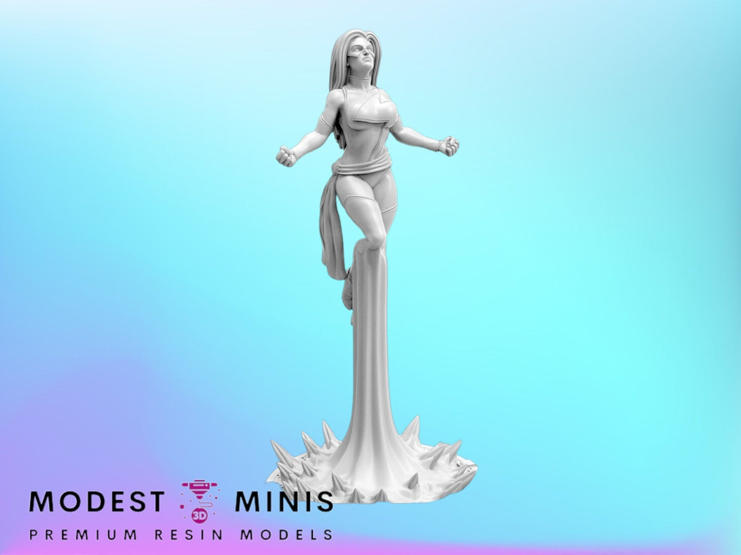 Trident Miss Wonder - 40mm  Miniature | Crisis Protocol Proxy | Trident