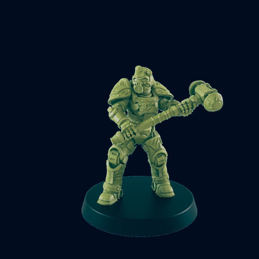 Power Armor A | 28mm - 100mm Scale Resin Mini |  | Zombicide | Badlands | Vaultz