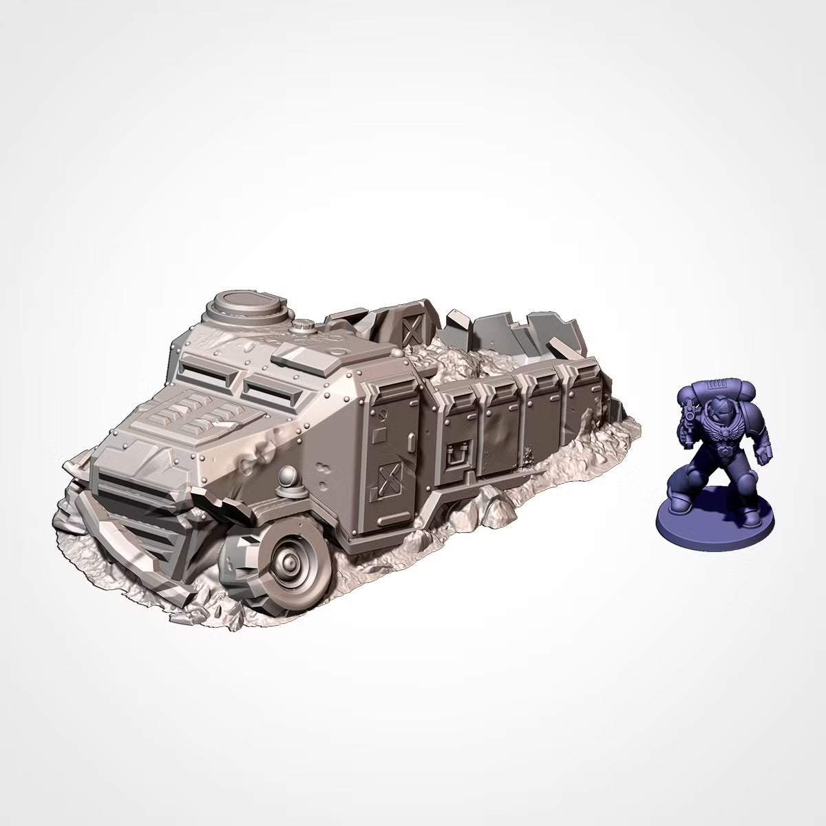 Vehicles Destroyed | 25mm - 40mm Scale | Survivor Wargame Terrain | Badlands Terrain | Txarli