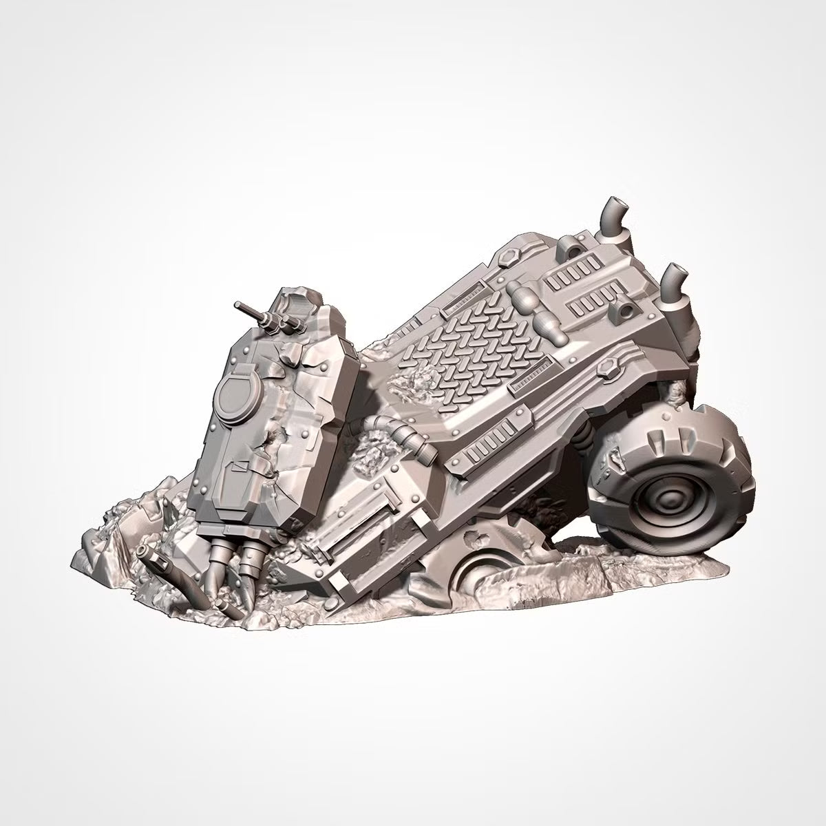 Vehicles Destroyed | 25mm - 40mm Scale | Survivor Wargame Terrain | Badlands Terrain | Txarli