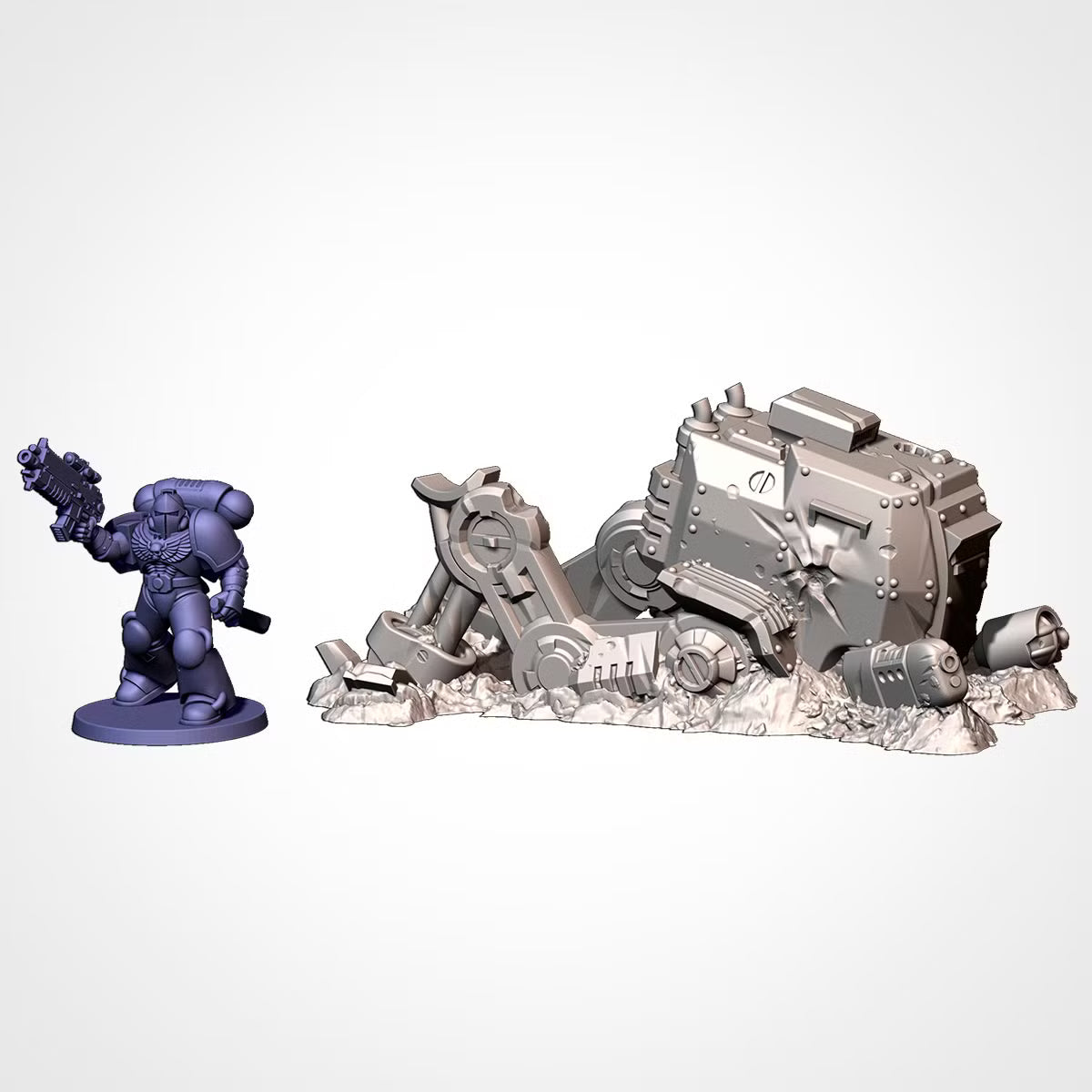 Vehicles Destroyed | 25mm - 40mm Scale | Survivor Wargame Terrain | Badlands Terrain | Txarli