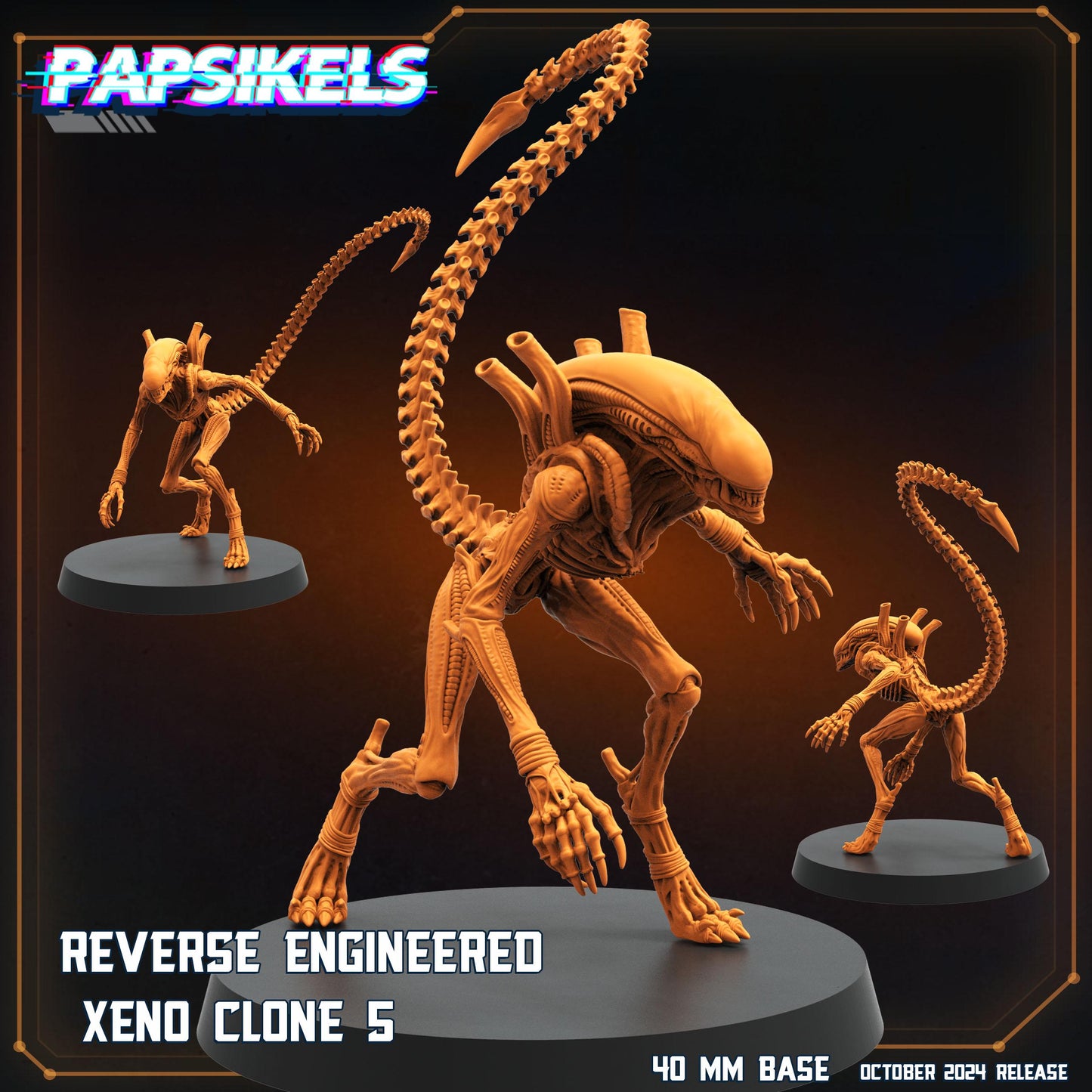 Reverse Engineered Xeno Clones - Resin 3D Print Alien Miniature | RPG | Sci fi | Cyberpunk | Role Playing | DnD | Papsikel