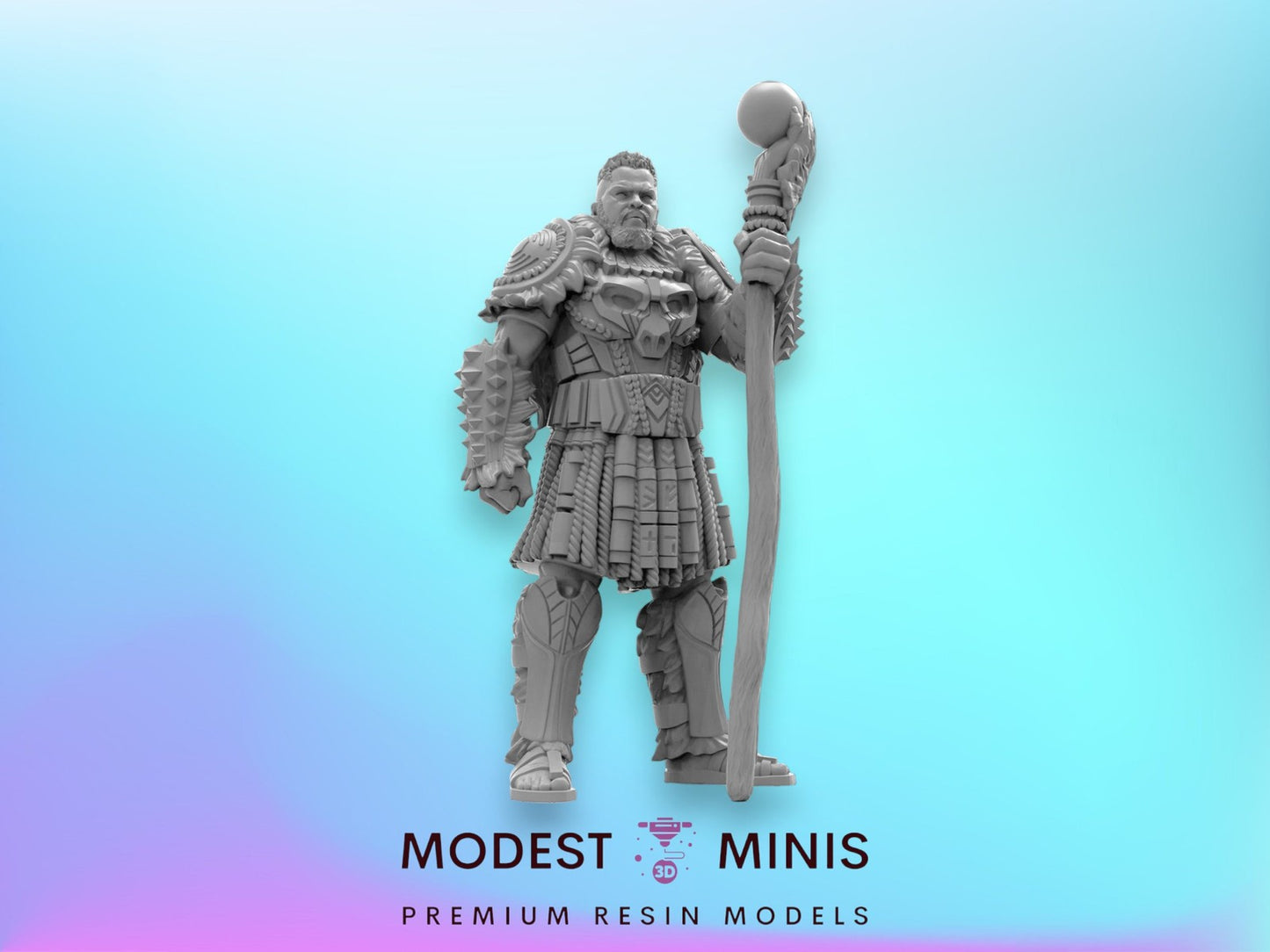 Gorilla Leader A - M'baku 40mm  Miniature | Crisis Protocol Proxy | Trident