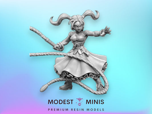 Sally Whipcracker - 32mm Scale DnD Miniature | Dungeons and Dragons | JRPG Mini - RN Estudio