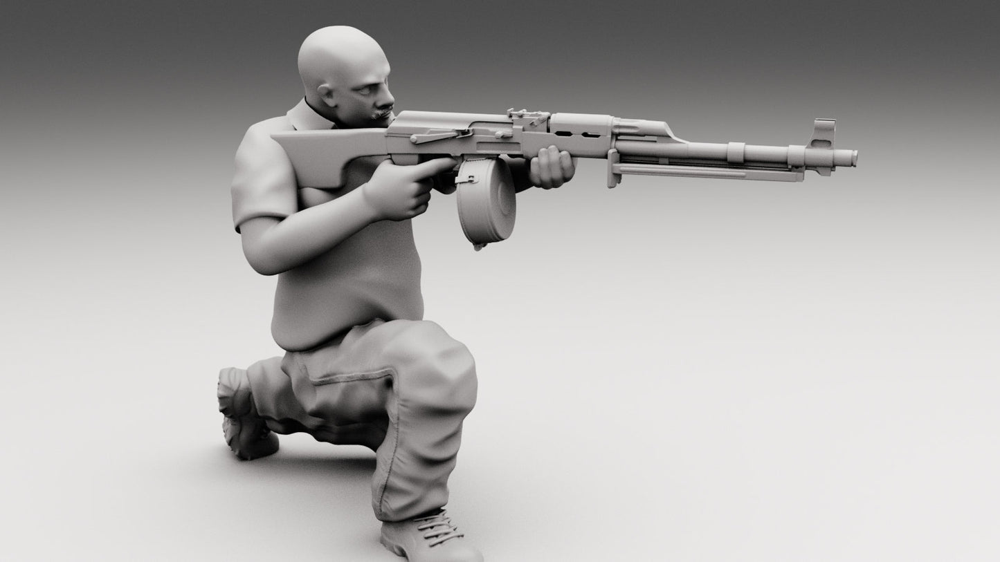 7pc Cartel Gang - 28mm Scale Resin Military Miniature | Zona Alfa | Spectre Ops Mini