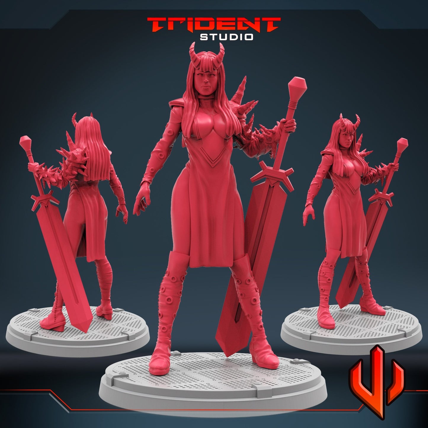 Phoenix Magic A - Magik 40mm  Miniature | Crisis Protocol Proxy | Trident