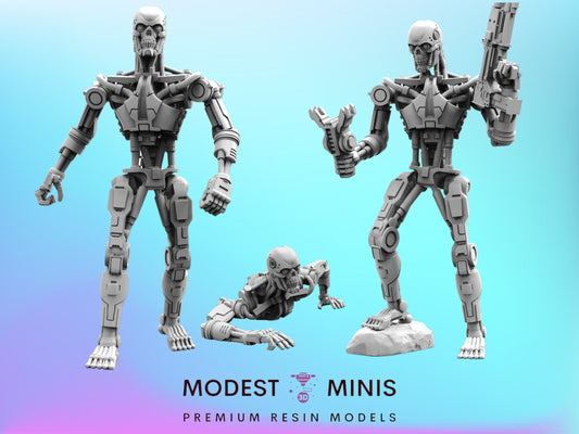 Exterminator E-800 N-P Cyborg - Resin 3D Print Alien Miniature | RPG | Sci fi | Cyberpunk | Role Playing | DnD | Papsikel