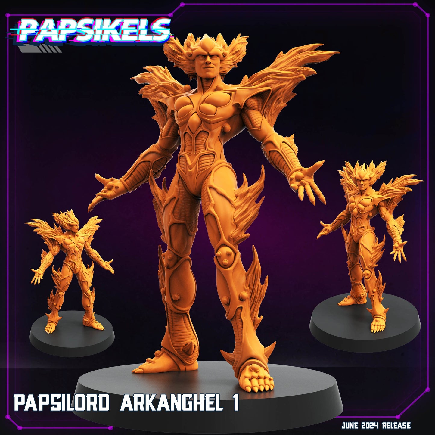 Arkanghel Papsilord - Resin Cyberpunk Miniature  | Papsikels