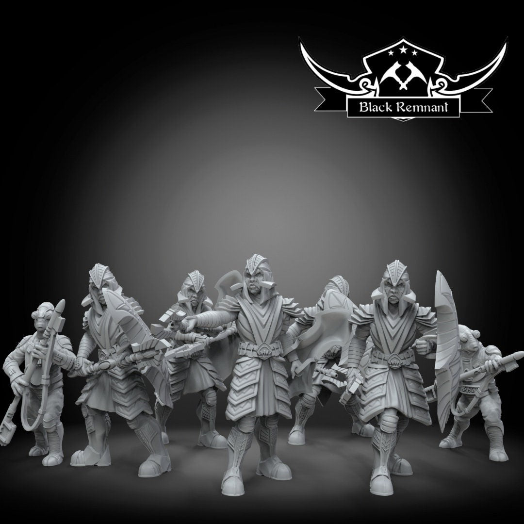 7pc Utapau Soldiers Squad - 28mm - 40mm Scale | Star Wars Legion Mini