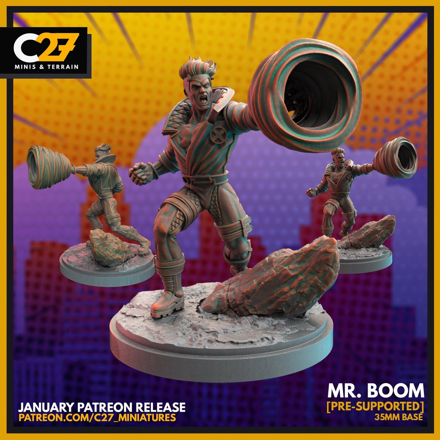 Mr Boom - Havoc 32mm - 40mm Mini | Crisis Protocol Proxy | C27