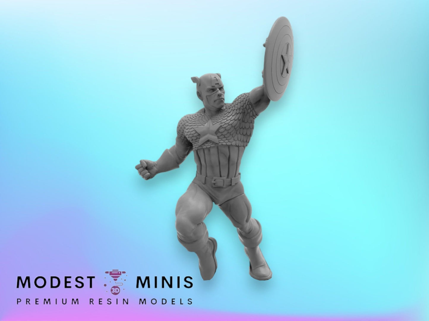 Stars and Stripes A - 40mm  Miniature | Crisis Protocol Proxy | Trident