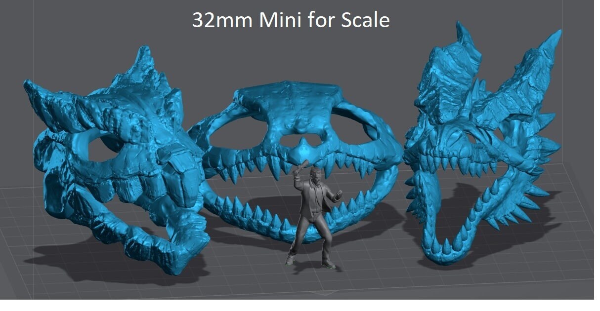 Kaijumon Starter Skulls - Resin Miniature | Pop Culture | Dungeons and Dragons Mini | Sci Fi | Fantasy Mini