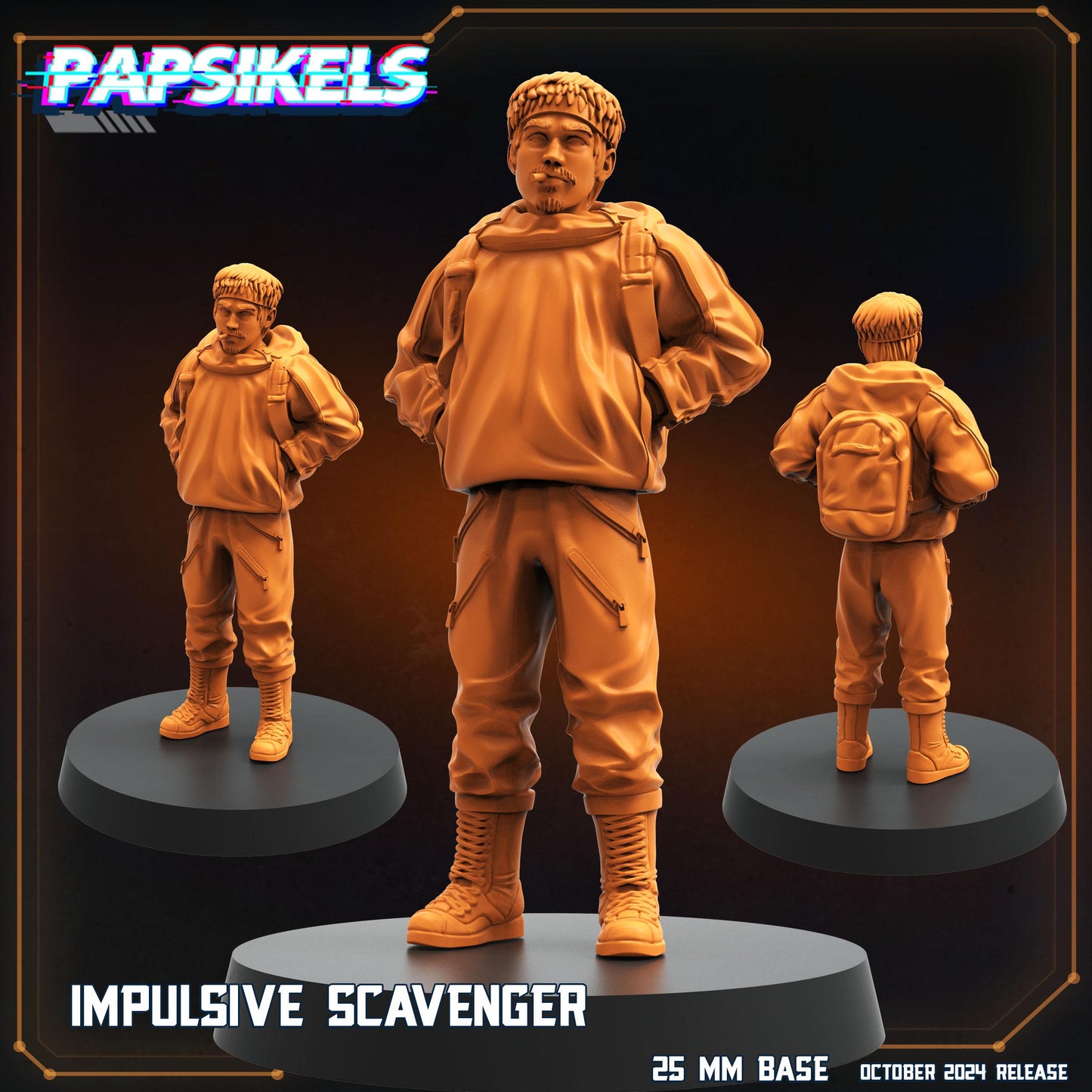 Miners - 32mm Scale Alien Miniature | RPG | Sci fi | Cyberpunk | Role Playing | DnD | Papsikel