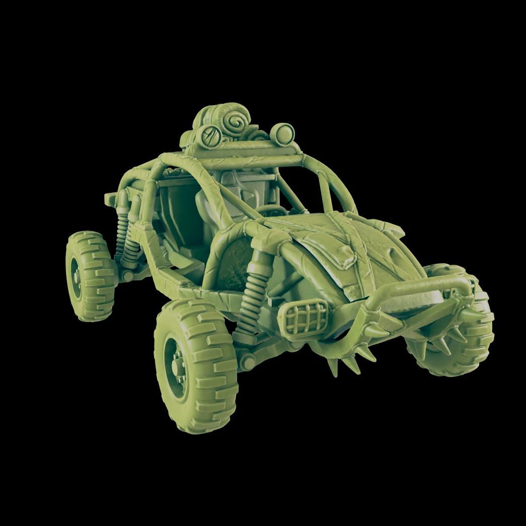 EC3D Badlands Buggy 1 | 28mm - 54mm Scale | Survivor Terrain | Fantasy Scatter | Sci Fi Terrain | EC3D Badlands