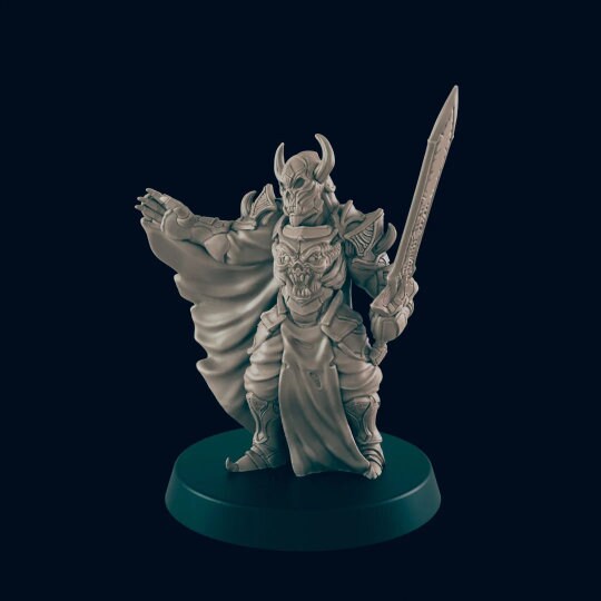 Deathknight Miniature - 25mm - 75mm Scale | DnD | EC3D Fantasy Mini | Beasts and Baddies
