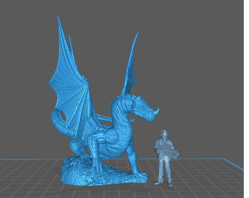 Young Green Dragon - 28mm 32mm Scale DnD Miniature | Dungeons and Dragons | RN Estudio JRPG