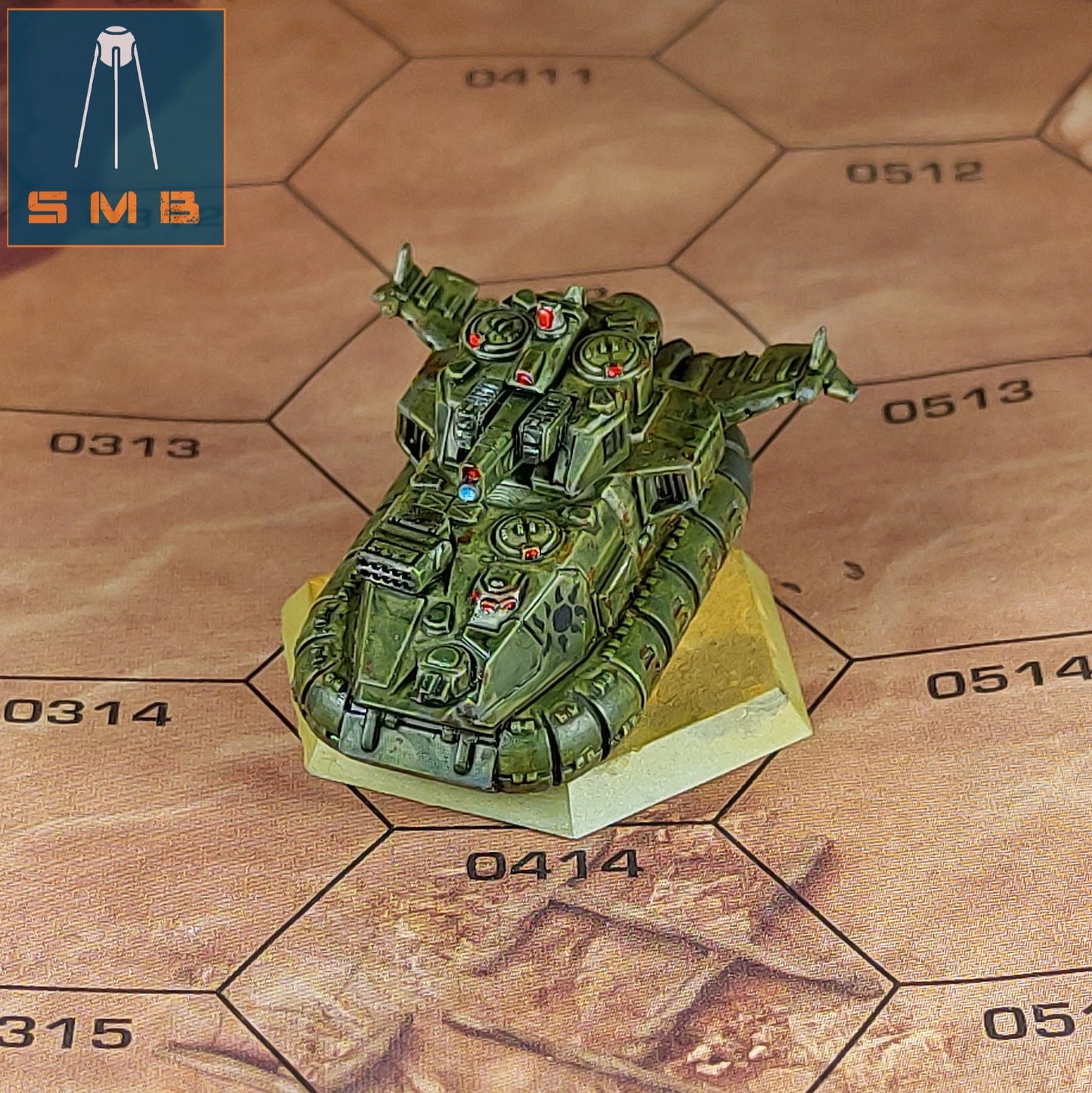 Drill Sun Heavy Hover Tank | 1:265 | 6mm Battletech Scale | Mecha | Sir Mortimer Bombito