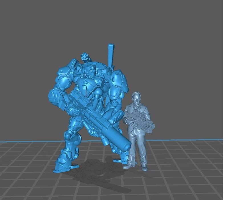 4pc Organic Cyborg Heavy Troopers - Resin Cyberpunk Miniature  | Papsikels