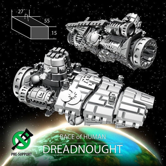 Human Dreadnaught - Twilight Imperium | Fleetscale | Starfinder | Billion Suns | Starmada | Firefly | Terra Conflict