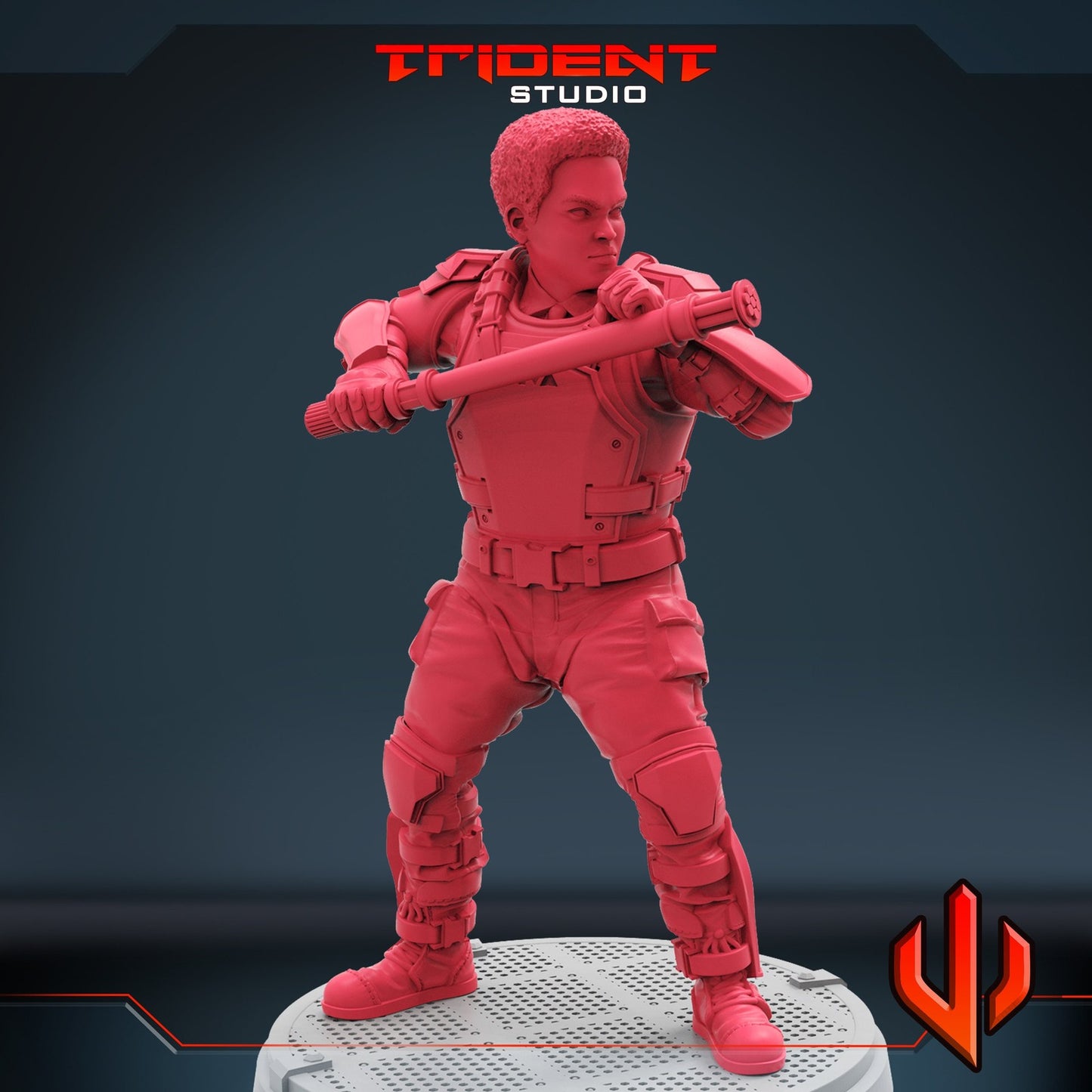TVA Cops Leader - 32mm - 40mm Mini | Crisis Protocol Proxy | Trident