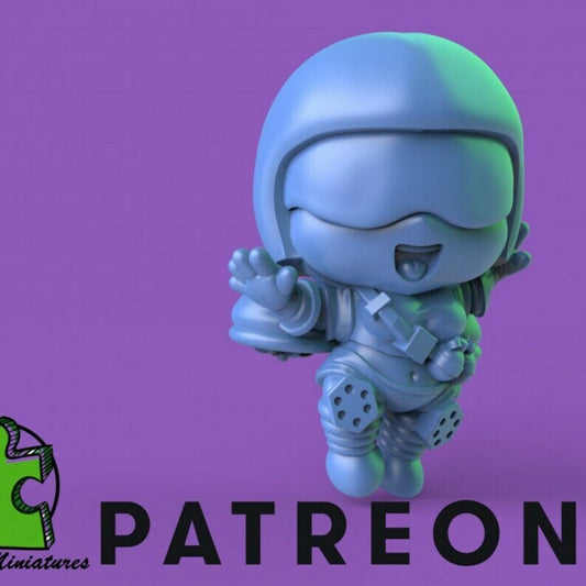 Chibi Annie Space Girl - 28mm - 54mm Scale