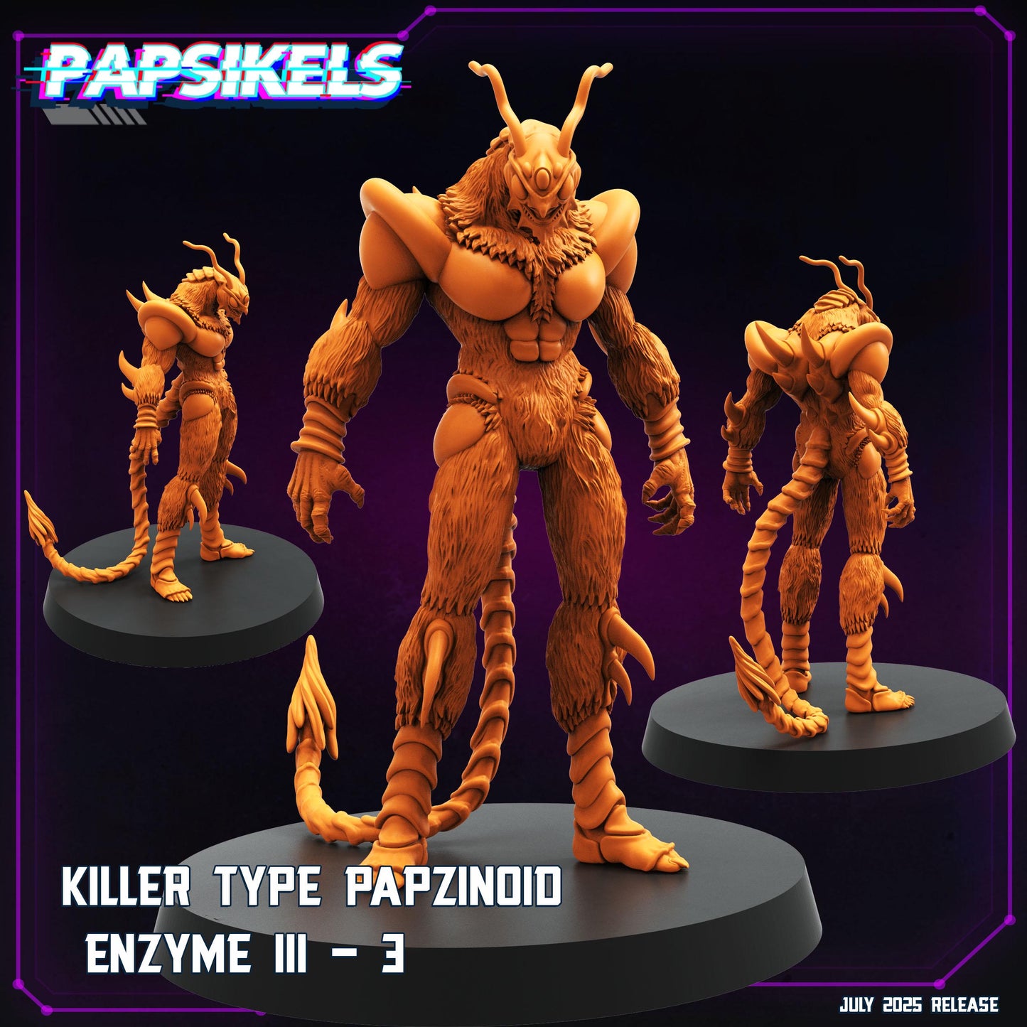 Papzinoid Enzyme III - Resin Cyberpunk Miniature  | Papsikels