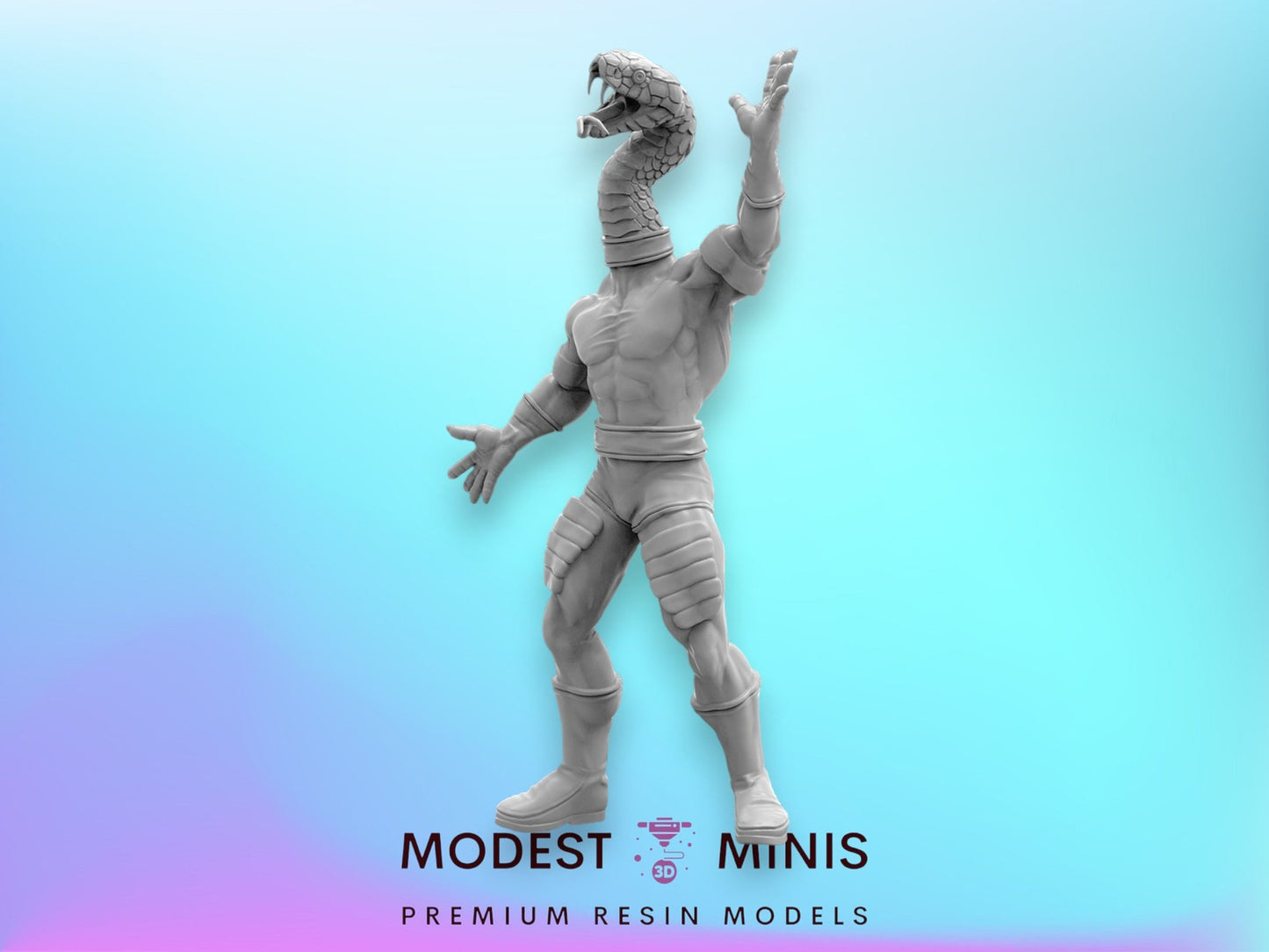 Slitherface Serpent Society - 40mm  Miniature | Crisis Protocol Proxy | Trident