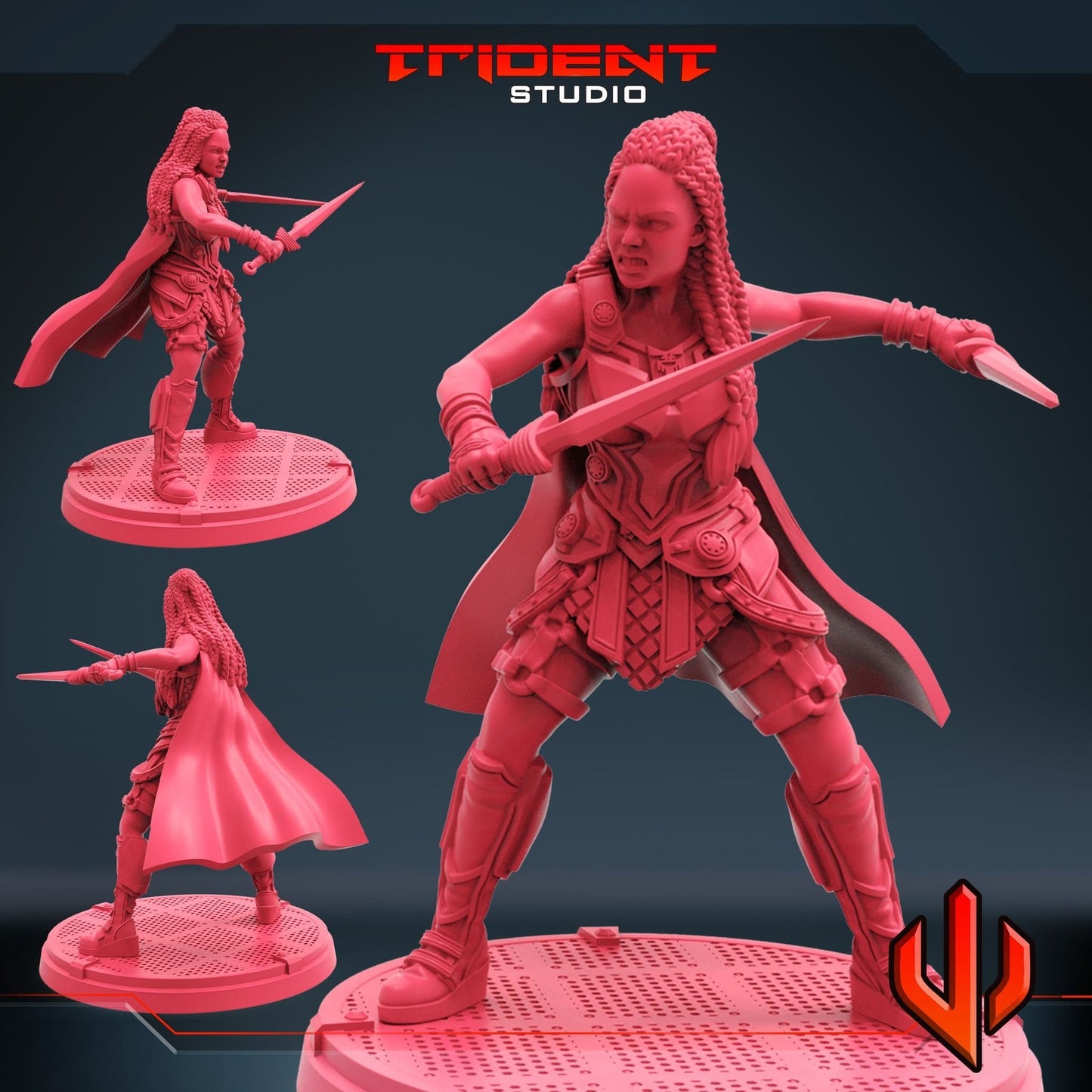 Norse Angel C - 40mm  Miniature | Crisis Protocol Proxy | Trident