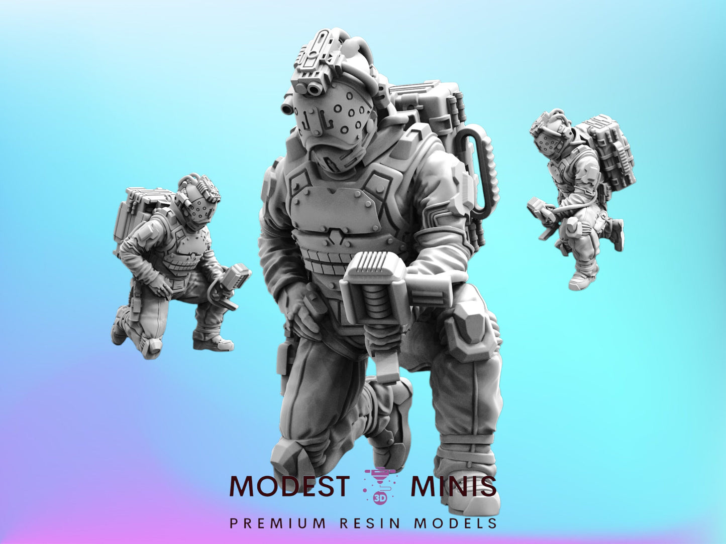Trauma Troupe Field Doctor D - 32mm Scale Cyberpunk Mini  | Papsikels