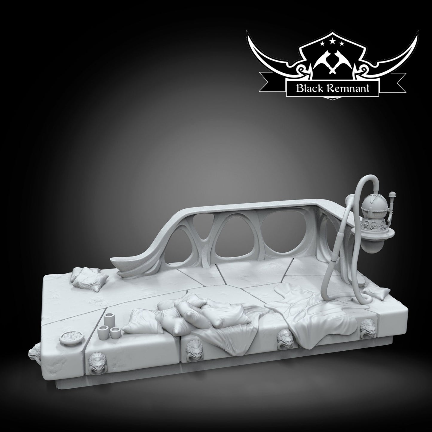 Criminal Slug and Throne - 28mm - 40mm Scale | Star Wars Legion Mini