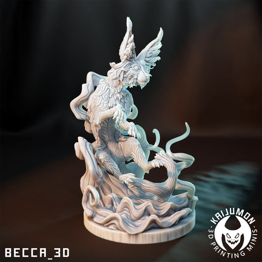 Psychic Fox - Resin Kaiju Minis | Dungeons and Dragons Mini | Sci Fi | Fantasy Resin