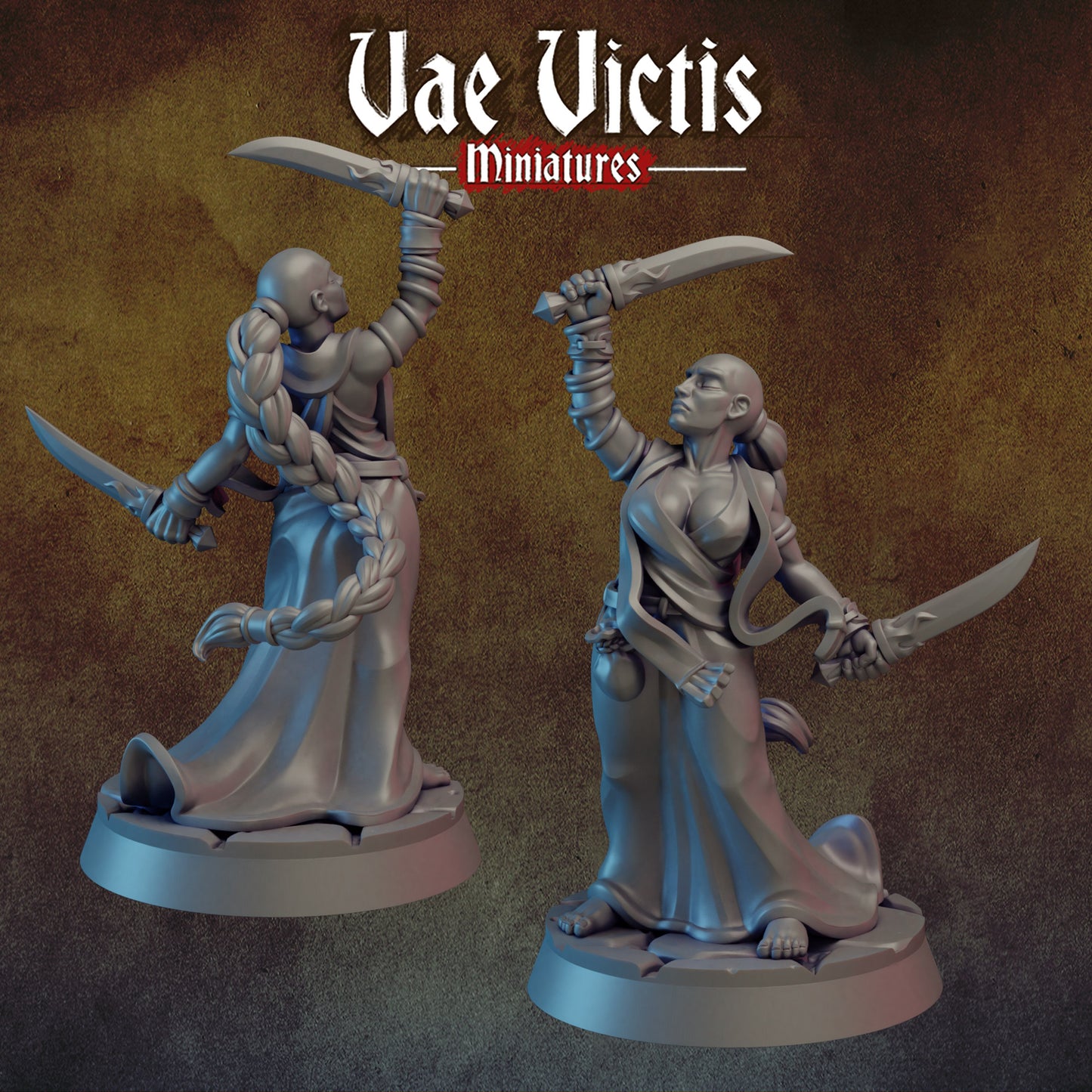 Augur Female | 28mm - 75mm Scale | DnD Frostgrave Mini | Vae Victis Fantasy
