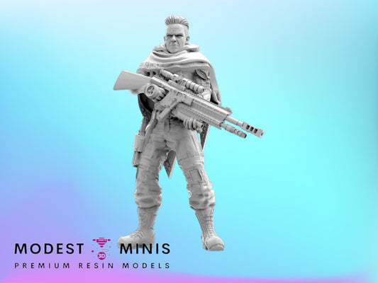 Mutant Time Traveler A - Bishop 40mm  Miniature | Crisis Protocol Proxy | Trident