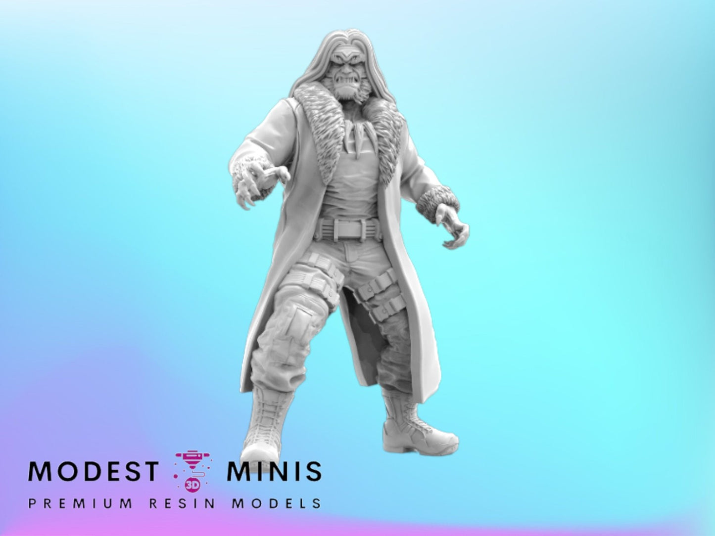 Big Kitty Brotherhood - Sabretooth 40mm  Miniature | Crisis Protocol Proxy | Trident