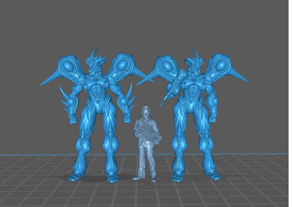 Gigantic Bio Techno Man A - 32mm Scale Cyberpunk Mini  | Papsikels