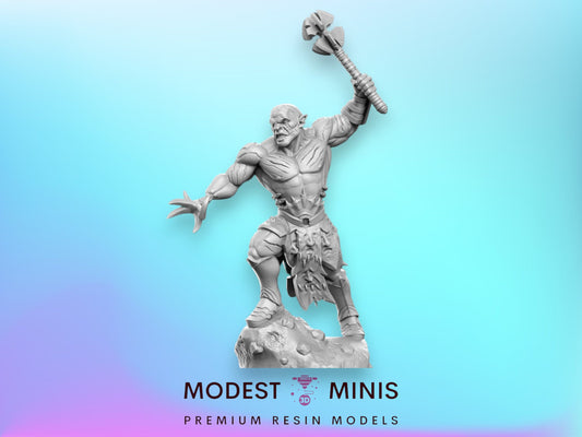 Azzarok Orc Chieftain - 32mm Scale DnD Miniature | Dungeons and Dragons | JRPG Mini - RN Estudio