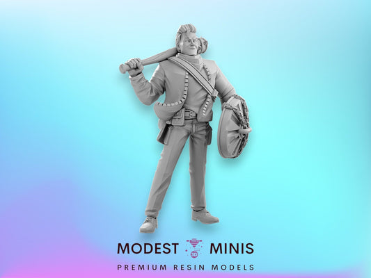 Survivor Mystery Gang Leader | 28mm - 100mm Scale Resin Mini | Zombicide | Vaultz