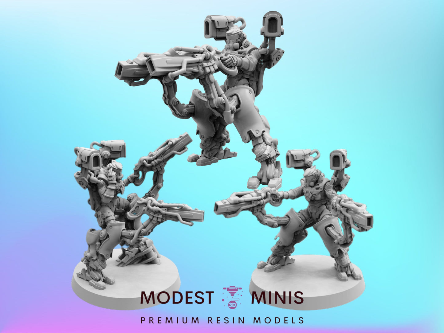 Shock Snaper Set - Resin Cyberpunk Miniature  | Papsikels