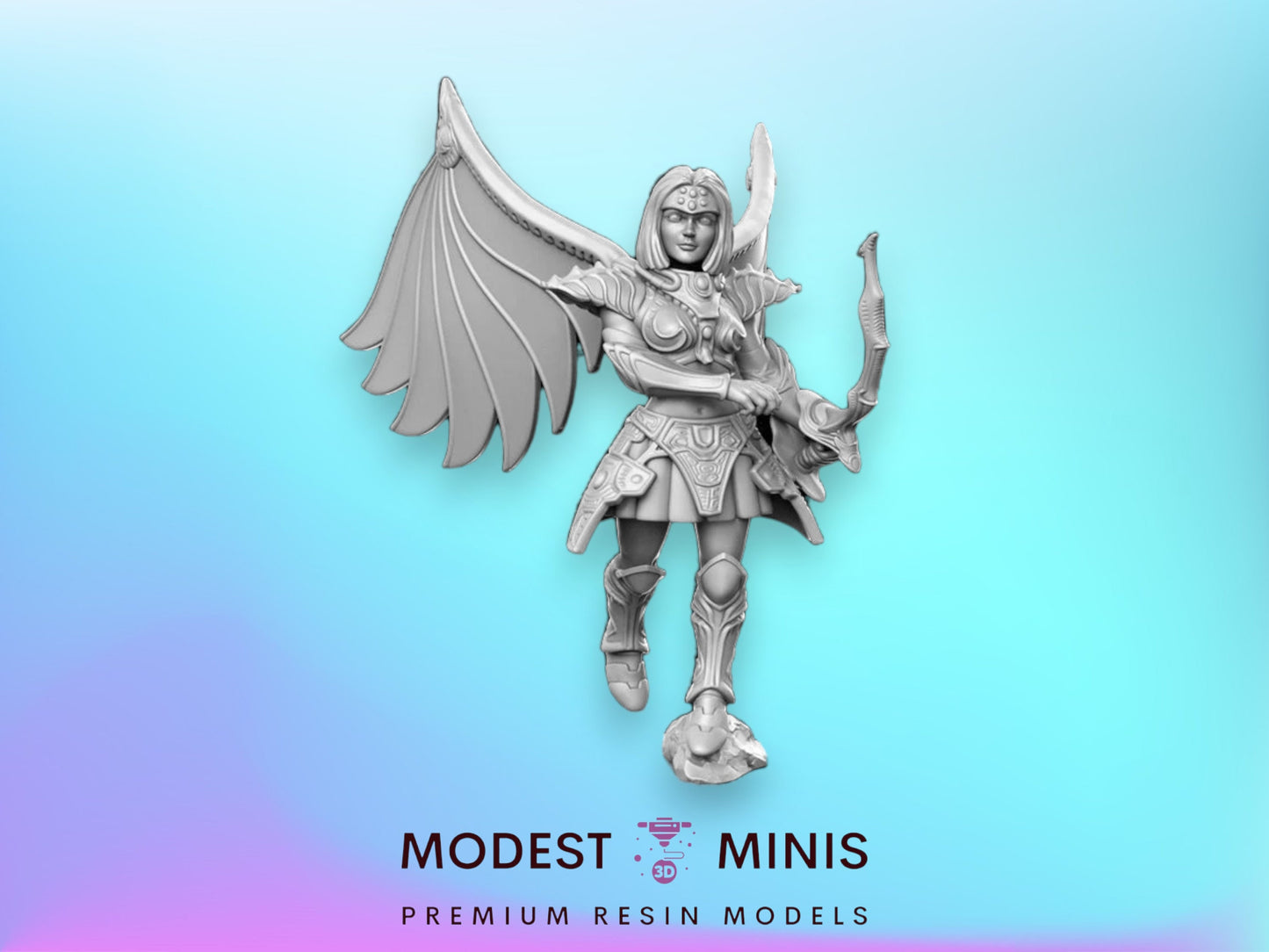 Legendary Young Female Dragoon - 32mm Scale DnD Miniature | Dungeons and Dragons | JRPG Mini - RN Estudio