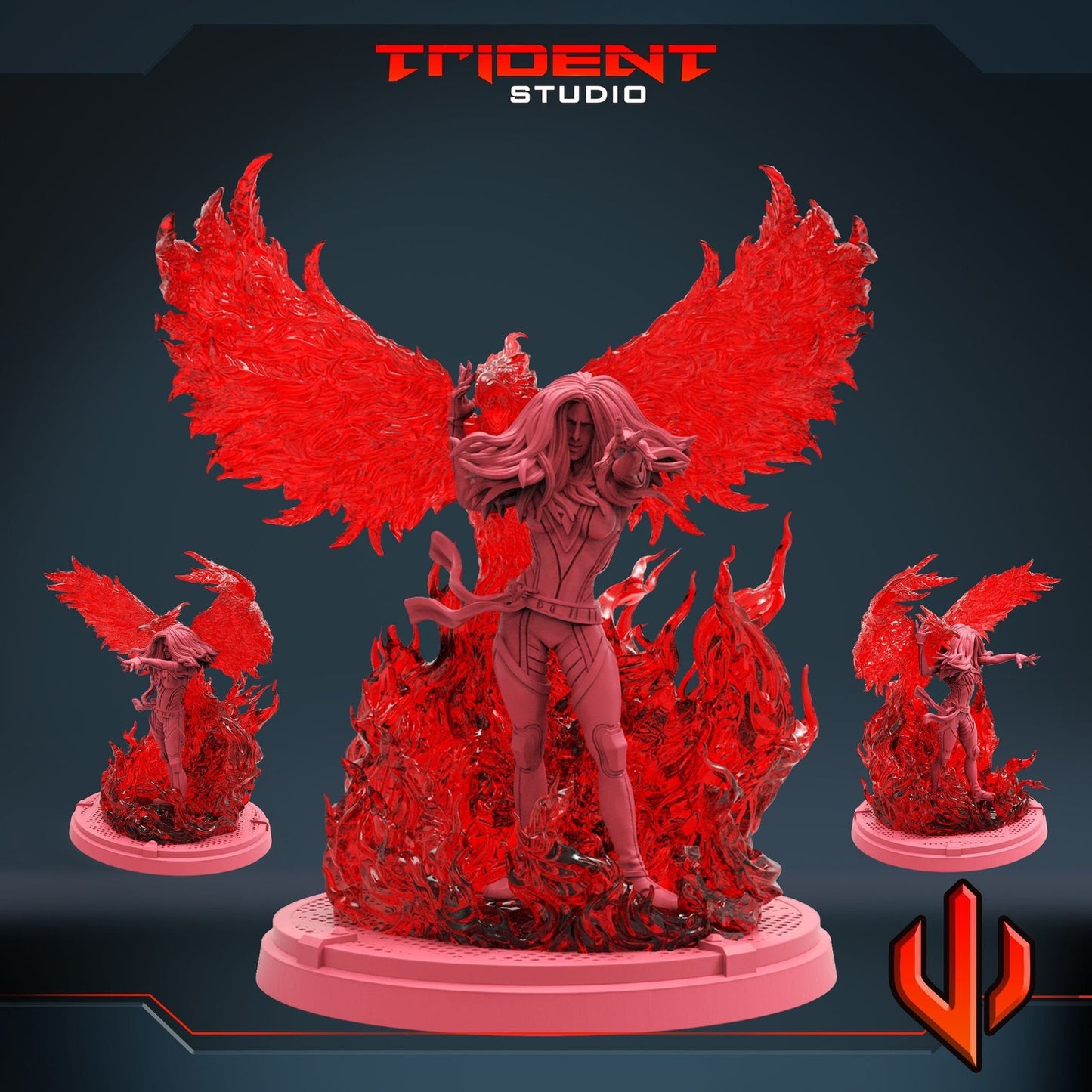 Hot Momma A Phoenix - 40mm  Miniature | Crisis Protocol Proxy | Trident