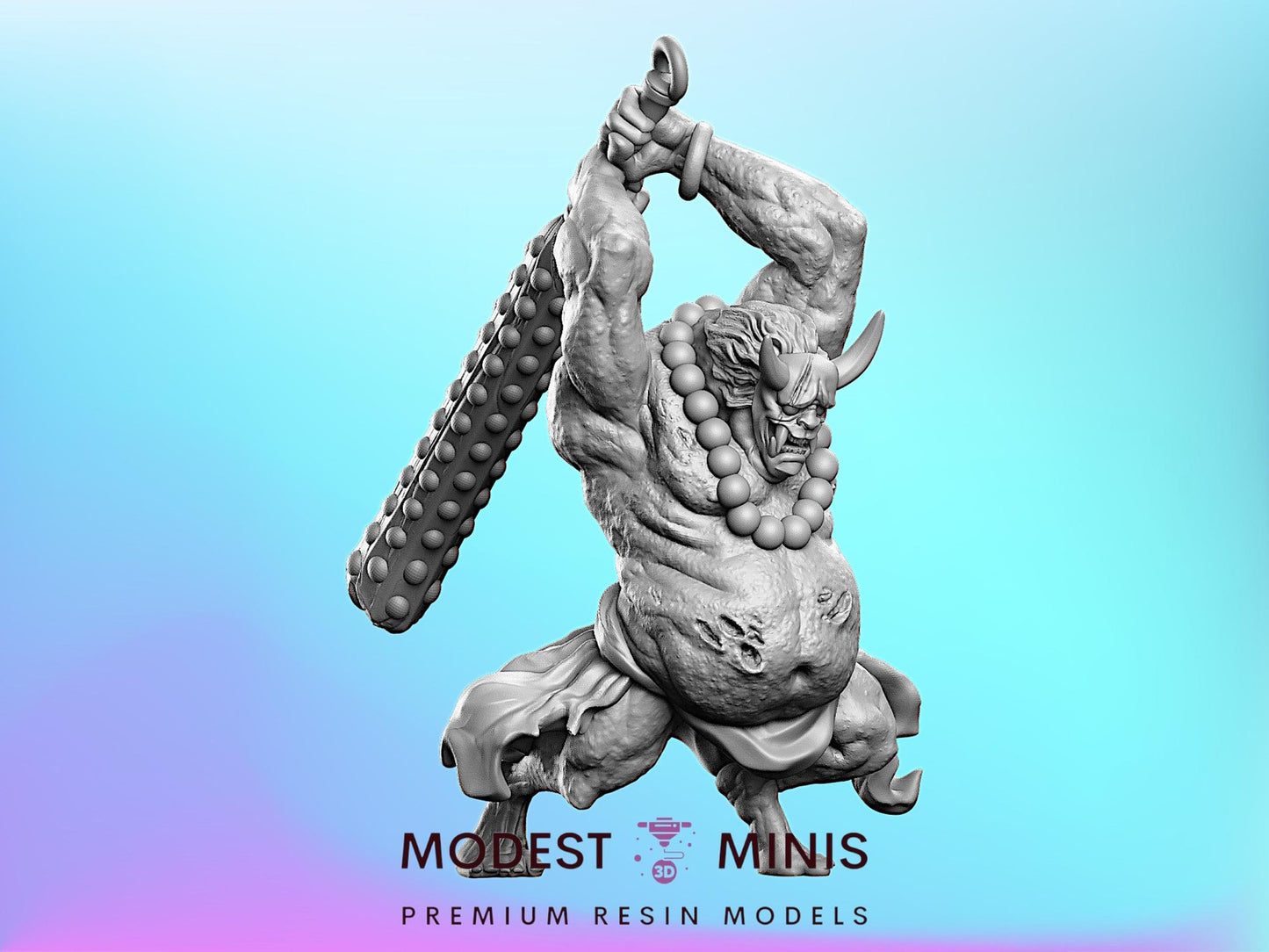 Masked Devil Zombie Abom | 28mm - 100mm Scale Resin Mini | Zombicide | Vaultz