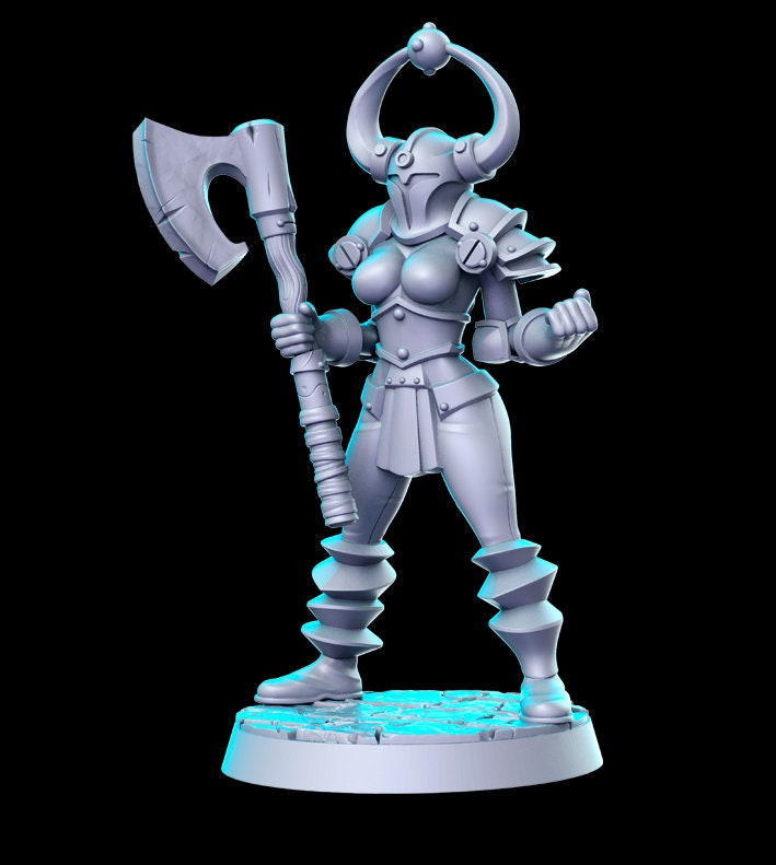 Heroine Quest Chaos 4 Female - 28mm 32mm Scale DnD Miniature | Dungeons and Dragons | RN Estudio