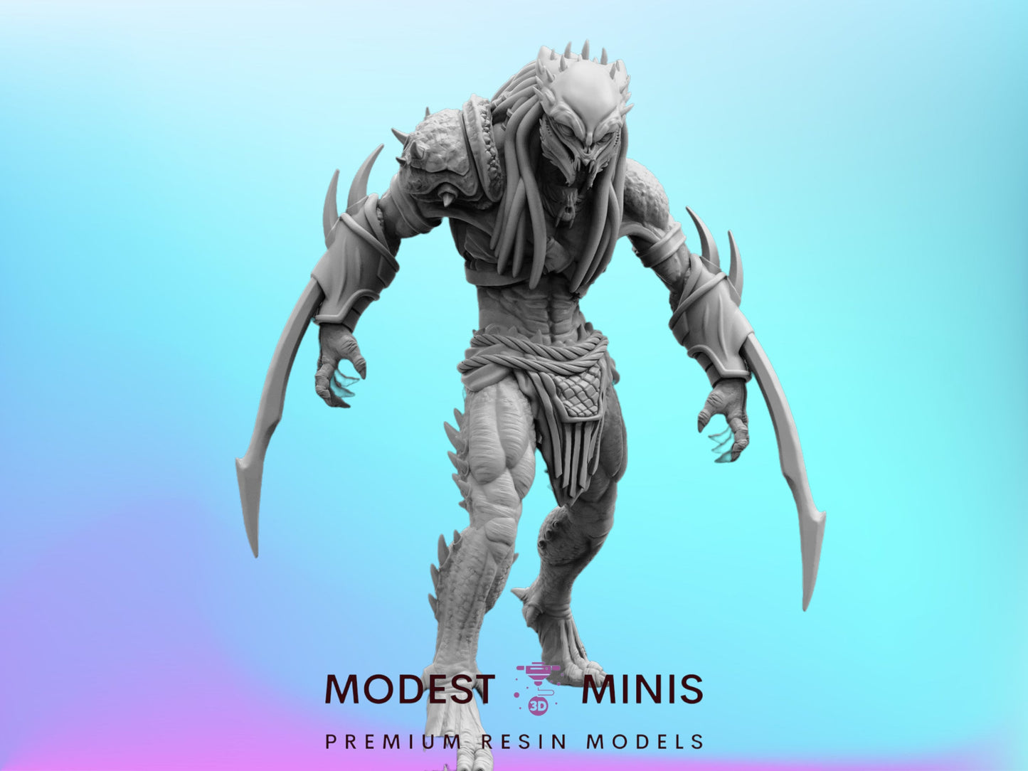 Ultimate Assassin Skull Hunter - Resin 3D Print Alien Miniature | RPG | Sci fi | Cyberpunk | Role Playing | DnD | Papsikel