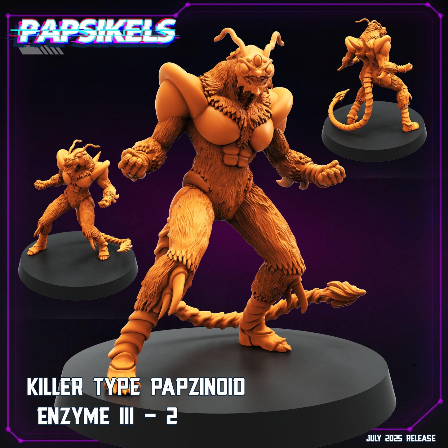Papzinoid Enzyme III - Resin Cyberpunk Miniature  | Papsikels